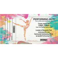 Dance Performance Raffle Tickets