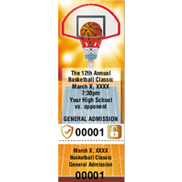 Basketball Tickets with Security Features