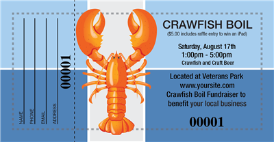 Crawfish Boil Raffle Tickets