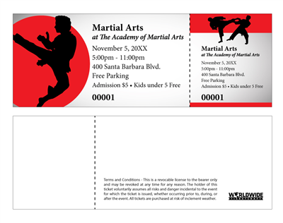 Martial Arts Tickets