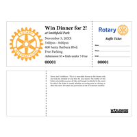 Rotary Raffle Tickets