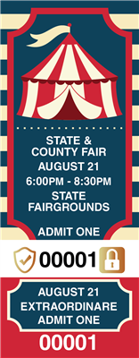 Fair Tickets with Security Features