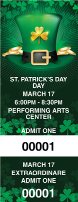 St Patrick's Day Tickets with Security Features