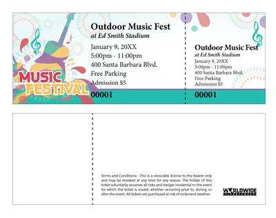 Outdoor Music Festival Tickets