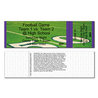 Horizontal General Admission Football Tickets