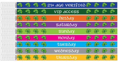 St Patrick's Day Wristbands