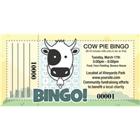 Cow Pie Bingo Raffle Tickets