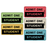 Large Roll Tickets - Admit One Student