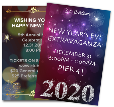 DIY New Year’s Eve Themed Posters