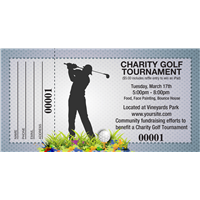 Charity Golf Raffle Tickets