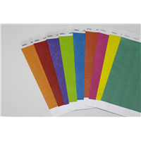 1" x 10" Tyvek Wristbands - Solid Colors